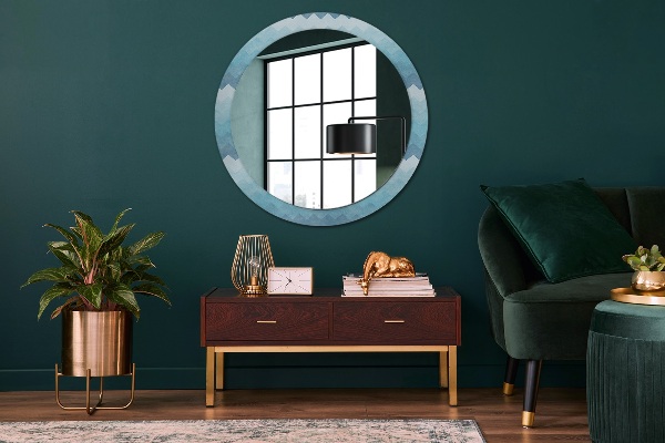 Round wall mirror decor Shoemaker's pattern
