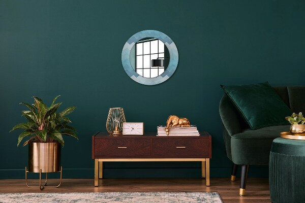 Round wall mirror decor Shoemaker's pattern