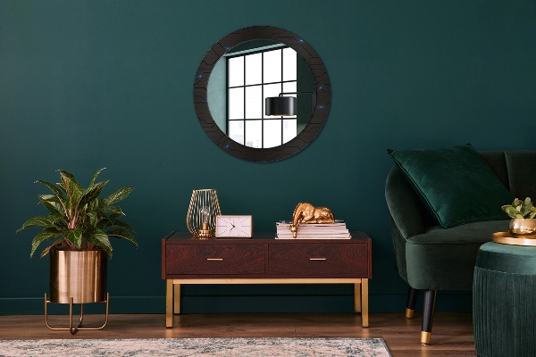 Round decorative mirror Futuristic abstract
