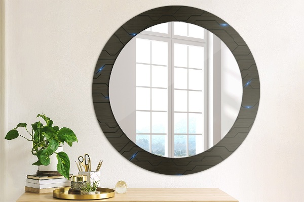Round decorative mirror Futuristic abstract
