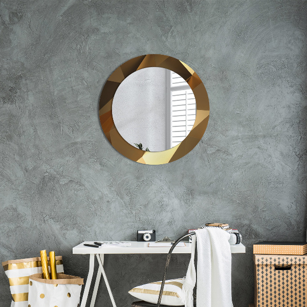 Circle decorative mirror Gold abstraction