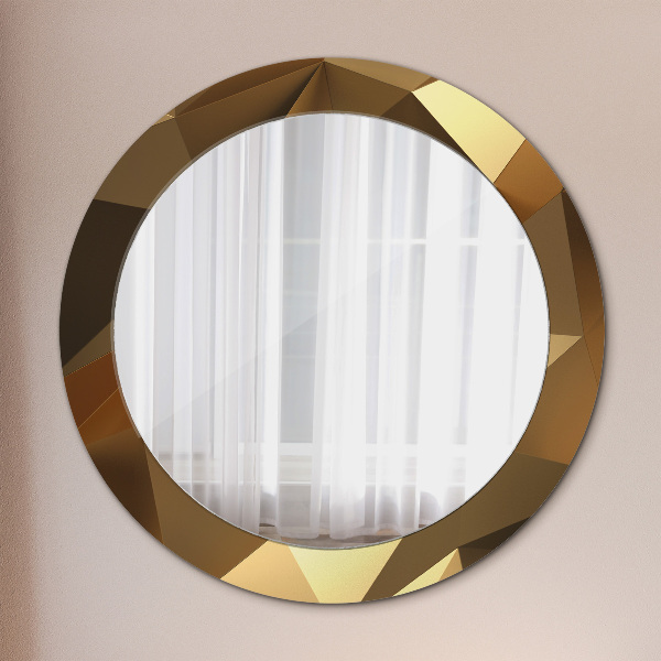 Circle decorative mirror Gold abstraction