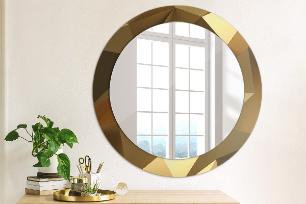 Circle decorative mirror Gold abstraction