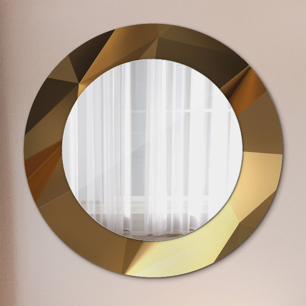 Circle decorative mirror Gold abstraction