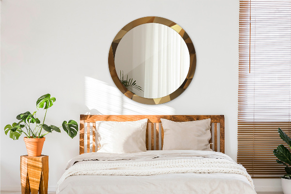 Circle decorative mirror Gold abstraction