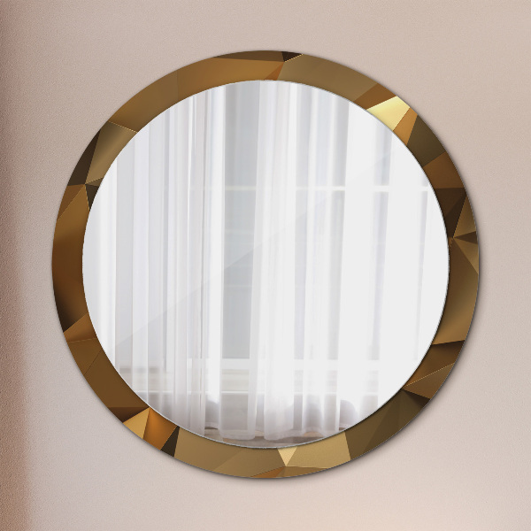 Circle decorative mirror Gold abstraction