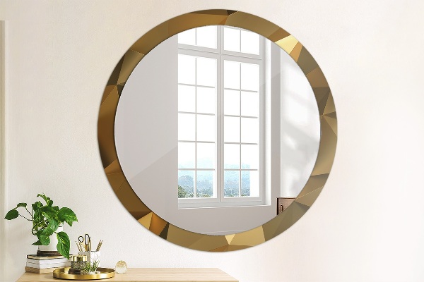 Circle decorative mirror Gold abstraction