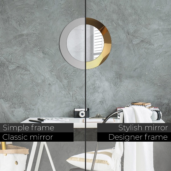 Circle decorative mirror Gold abstraction