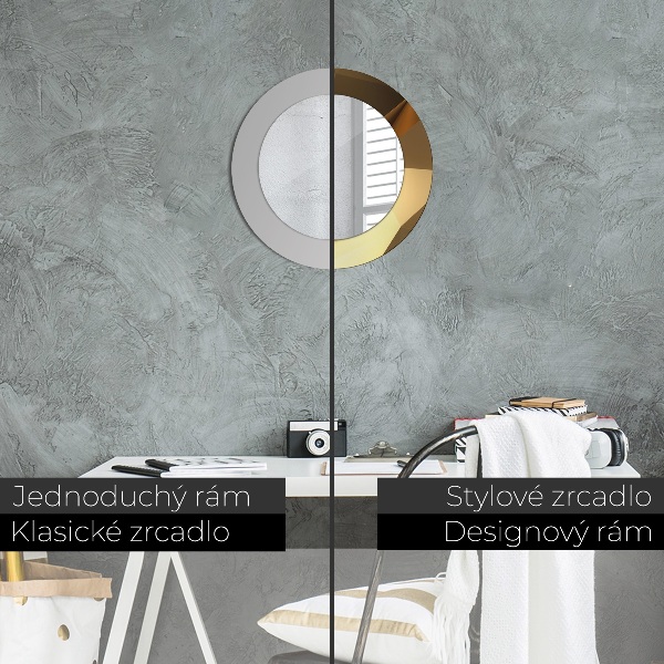 Circle decorative mirror Gold abstraction