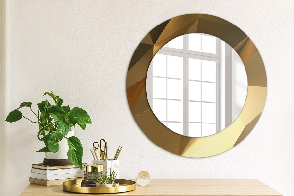 Circle decorative mirror Gold abstraction