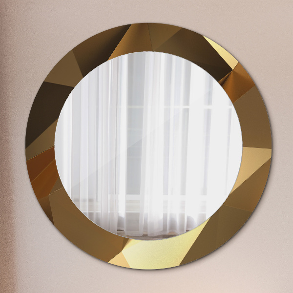Circle decorative mirror Gold abstraction
