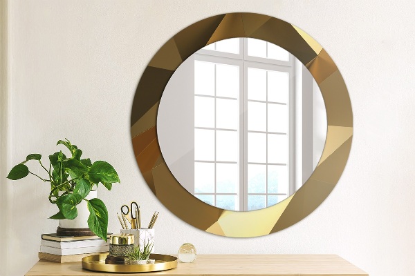 Circle decorative mirror Gold abstraction