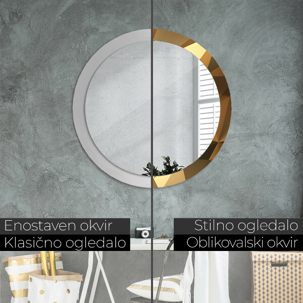 Circle decorative mirror Gold abstraction