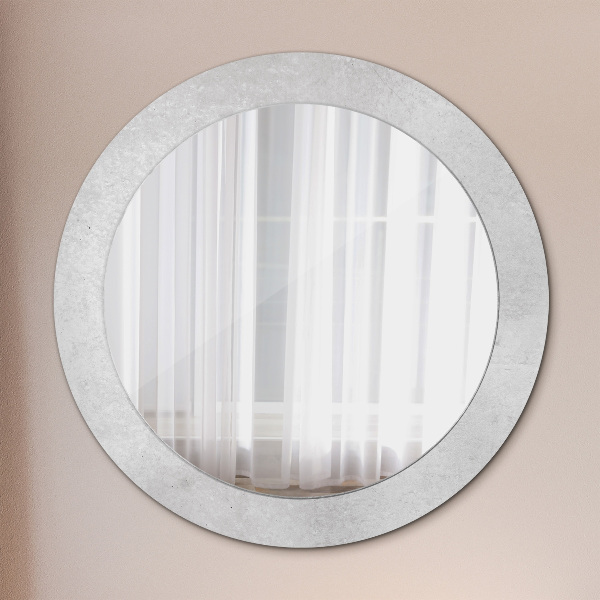 Round wall mirror design Concrete texture