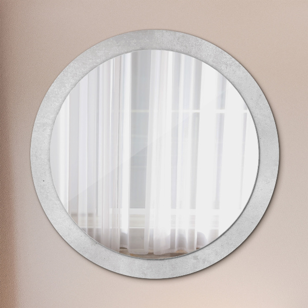 Round wall mirror design Concrete texture
