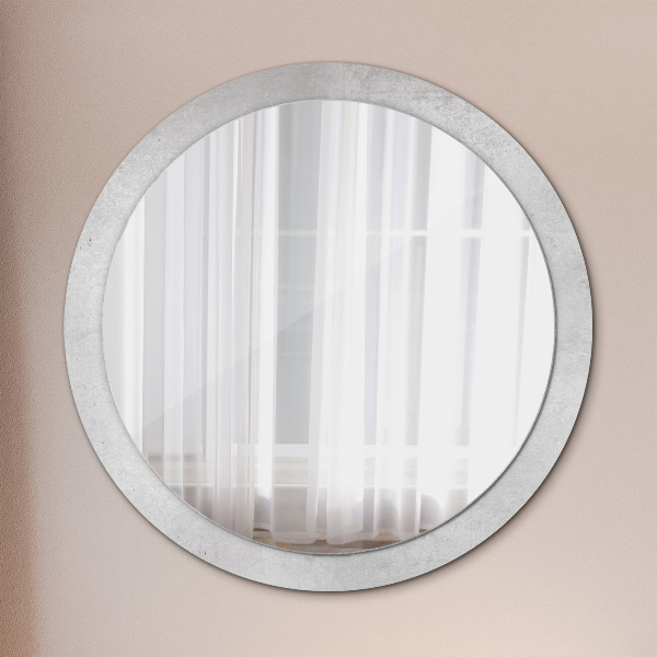 Round wall mirror design Concrete texture