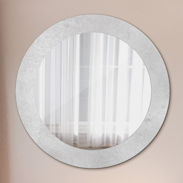 Round wall mirror design Concrete texture