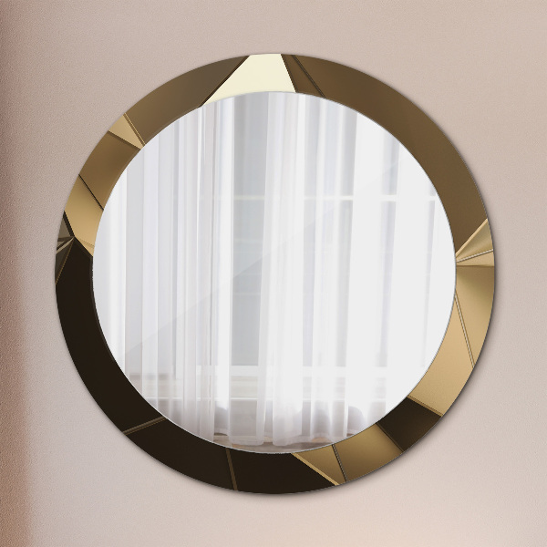 Round printed mirror Modern abstraction