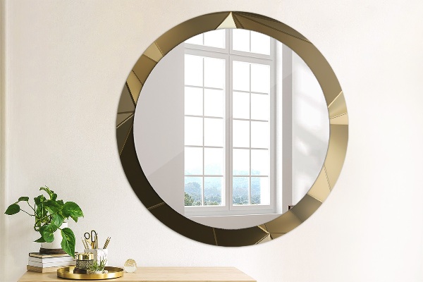 Round printed mirror Modern abstraction