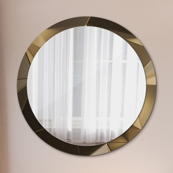 Round printed mirror Modern abstraction