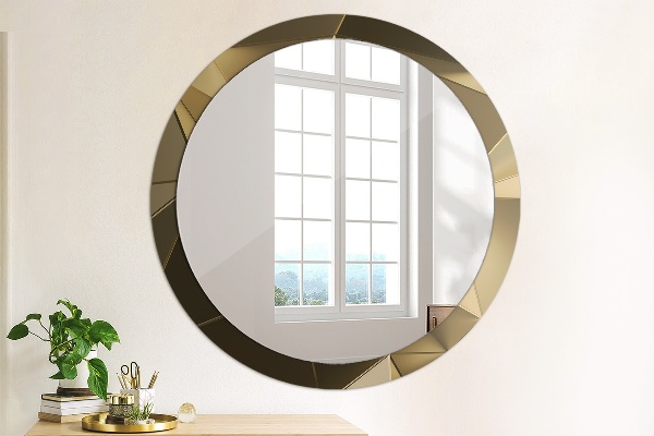Round printed mirror Modern abstraction