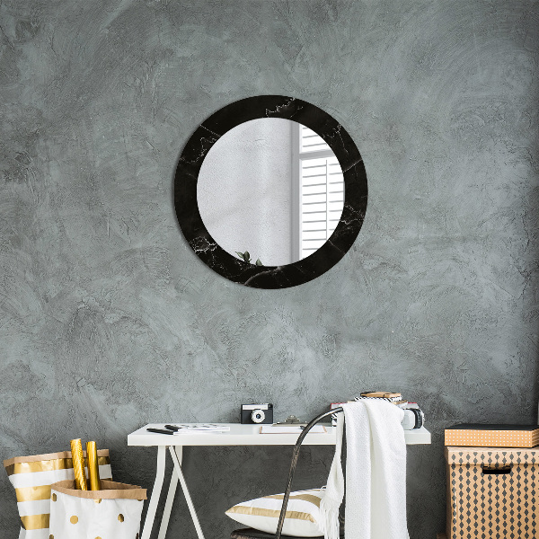 Round wall mirror design Marble stone