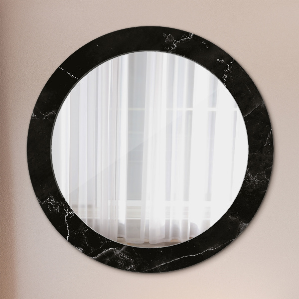 Round wall mirror design Marble stone
