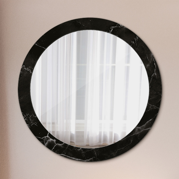 Round wall mirror design Marble stone