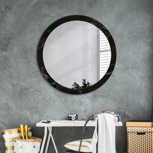 Round wall mirror design Marble stone