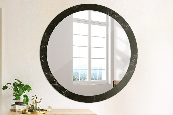 Round wall mirror design Marble stone