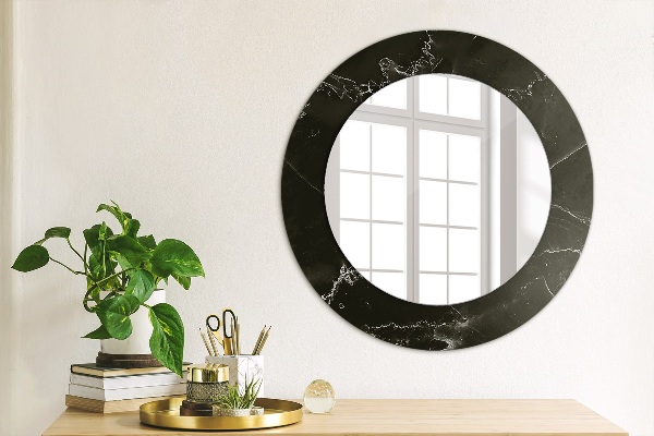 Round wall mirror design Marble stone