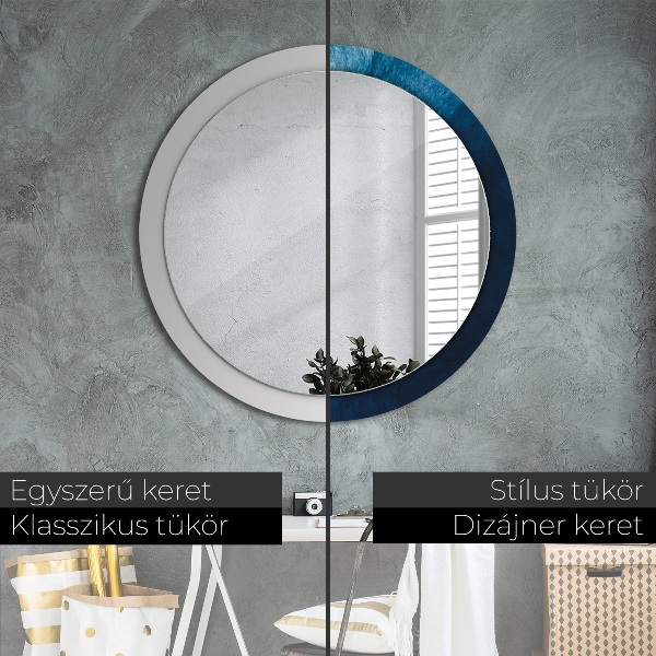 Circle decorative mirror Abstract art