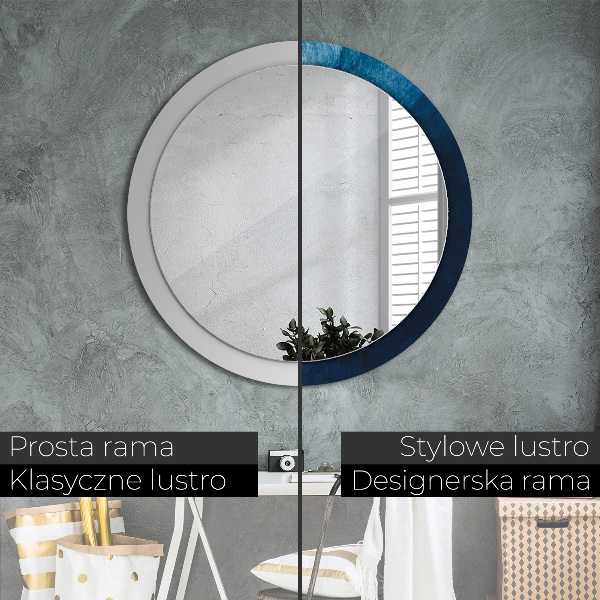 Circle decorative mirror Abstract art