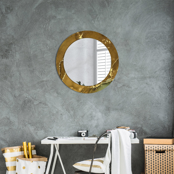 Round decorative mirror Metallic vortices
