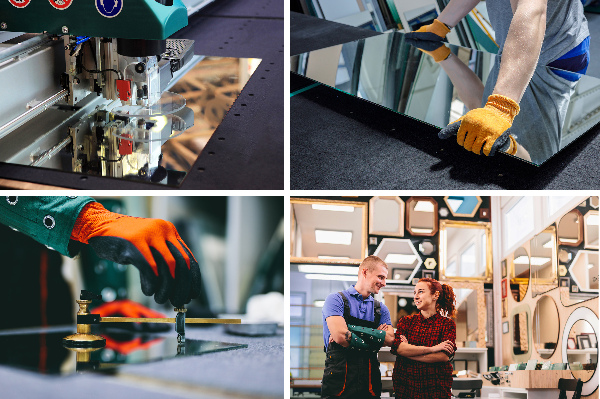 Round bathroom wall mirror 70 cm