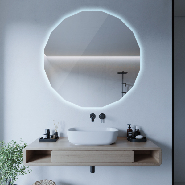 LED Polygonal Mirror 32×32 in