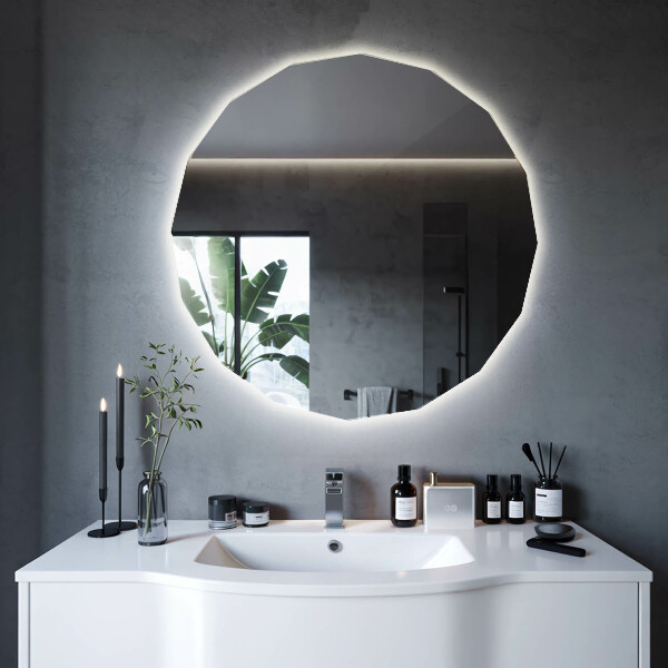 LED Polygonal Mirror 32×32 in