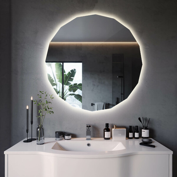 LED Polygonal Mirror 32×32 in