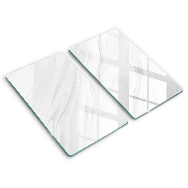 Induction hob cover Delicate marble
