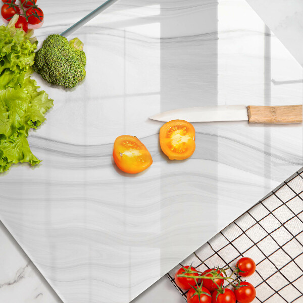 Induction hob cover Delicate marble