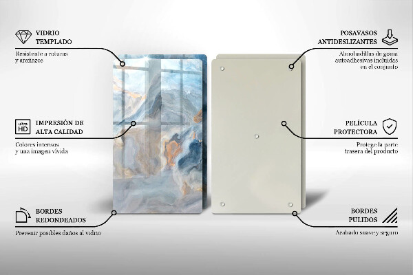 Work surface savers Marble texture