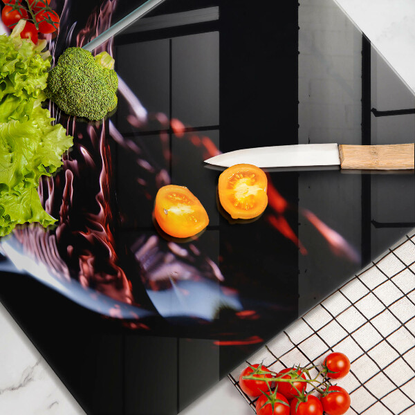 Induction hob cover A glass of red wine