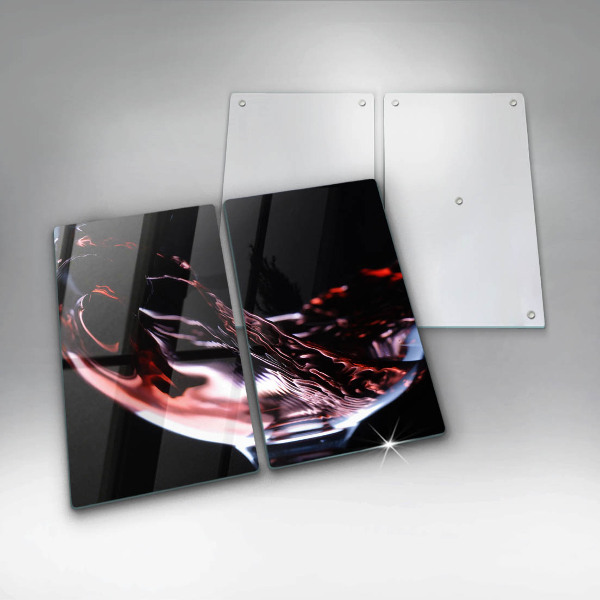 Induction hob cover A glass of red wine