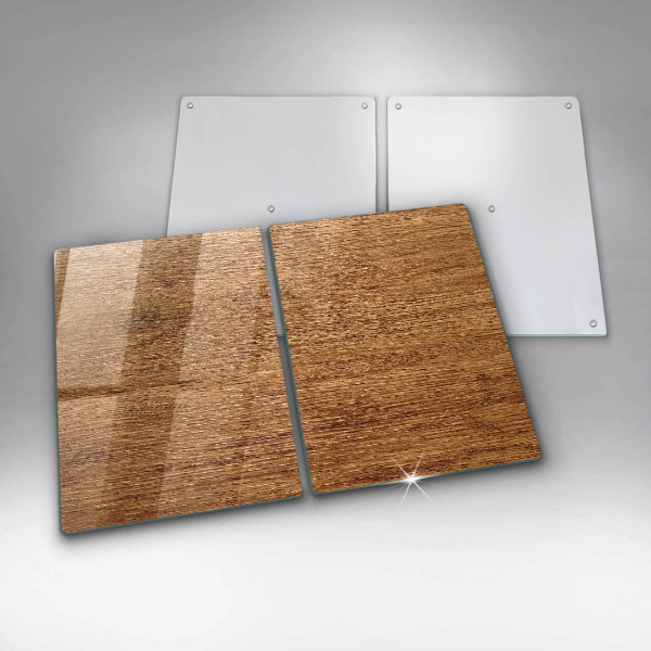 Induction hob cover Wood texture board
