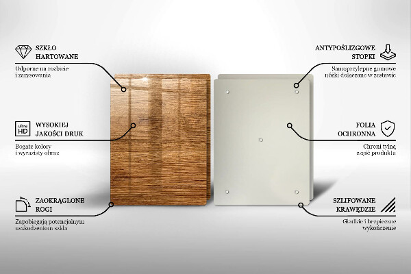 Induction hob cover Wood texture board