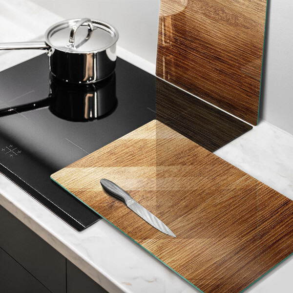 Induction hob cover Wood texture board
