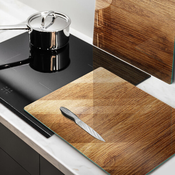 Induction hob cover Wood texture board