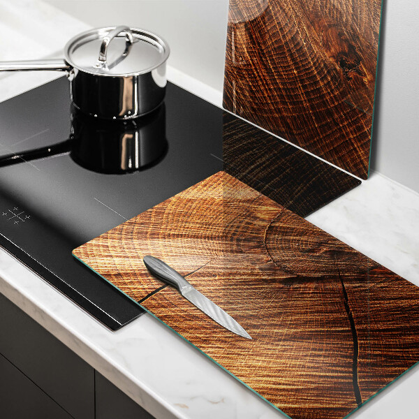 Induction hob cover Wood structure