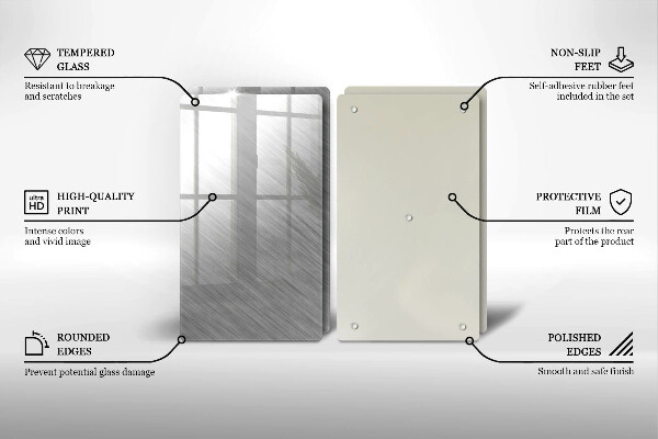 Kitchen worktop protector Metal texture background