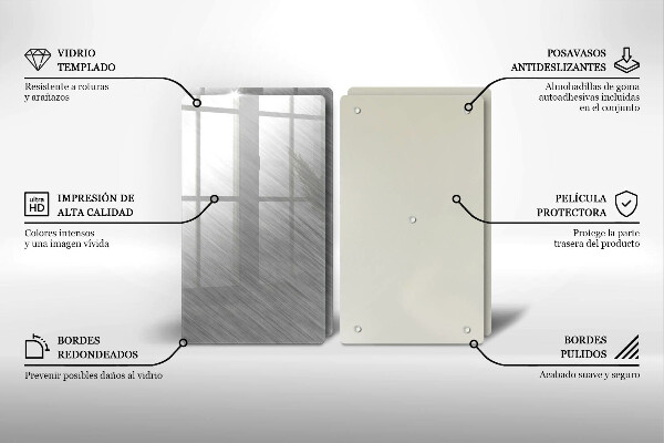 Kitchen worktop protector Metal texture background